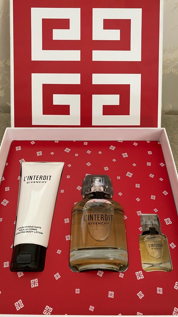 GIVENCHY 3 PIECE L'INTERDIT EAU DE PARFUM GIFT SET | eBay