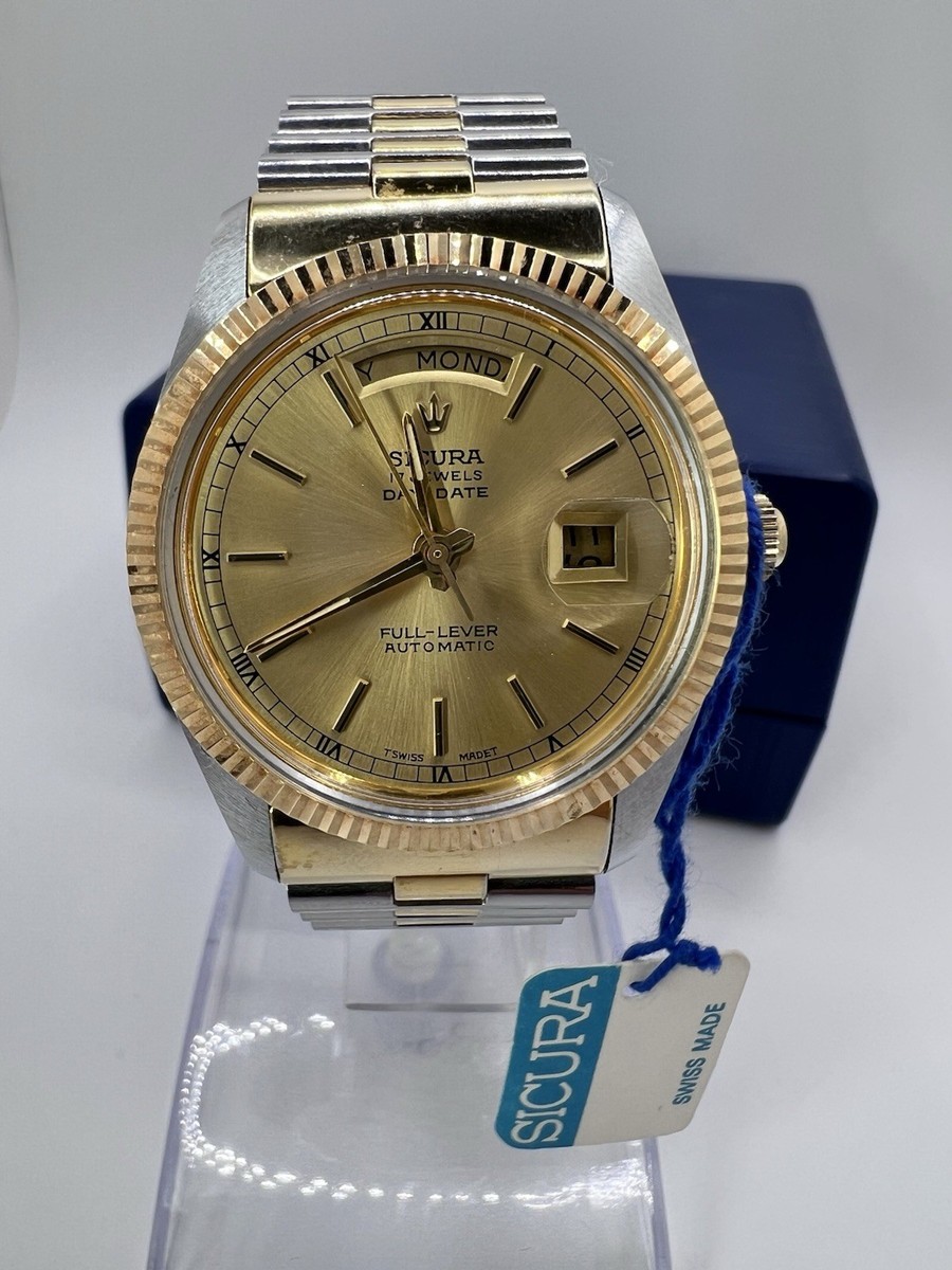 SICURA Near Mint Full Lever By Breitling President Day Date