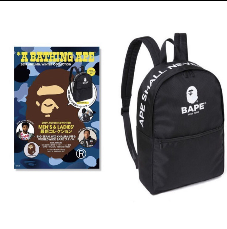 A Bathing Ape 2019 WINTER Collection BAPE Backpack Bag MOOK