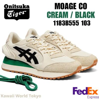 Onitsuka Tiger MOAGE CO CREAM / BLACK 1183B555 103 UNISEX NEW! | eBay