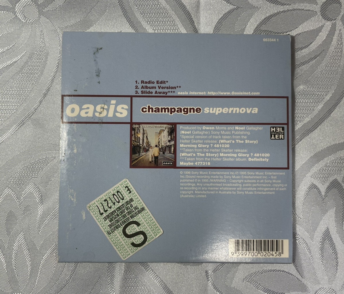 OASIS - CHAMPAGNE SUPERNOVA - SINGLE CD - 3 TRACKS - AUSTRALIA | eBay