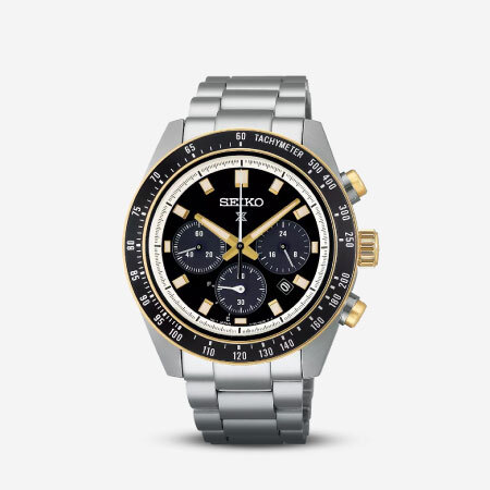 SEIKO ALBA ORVITAX Early Model V655-6110 Black Dial Analog Men's