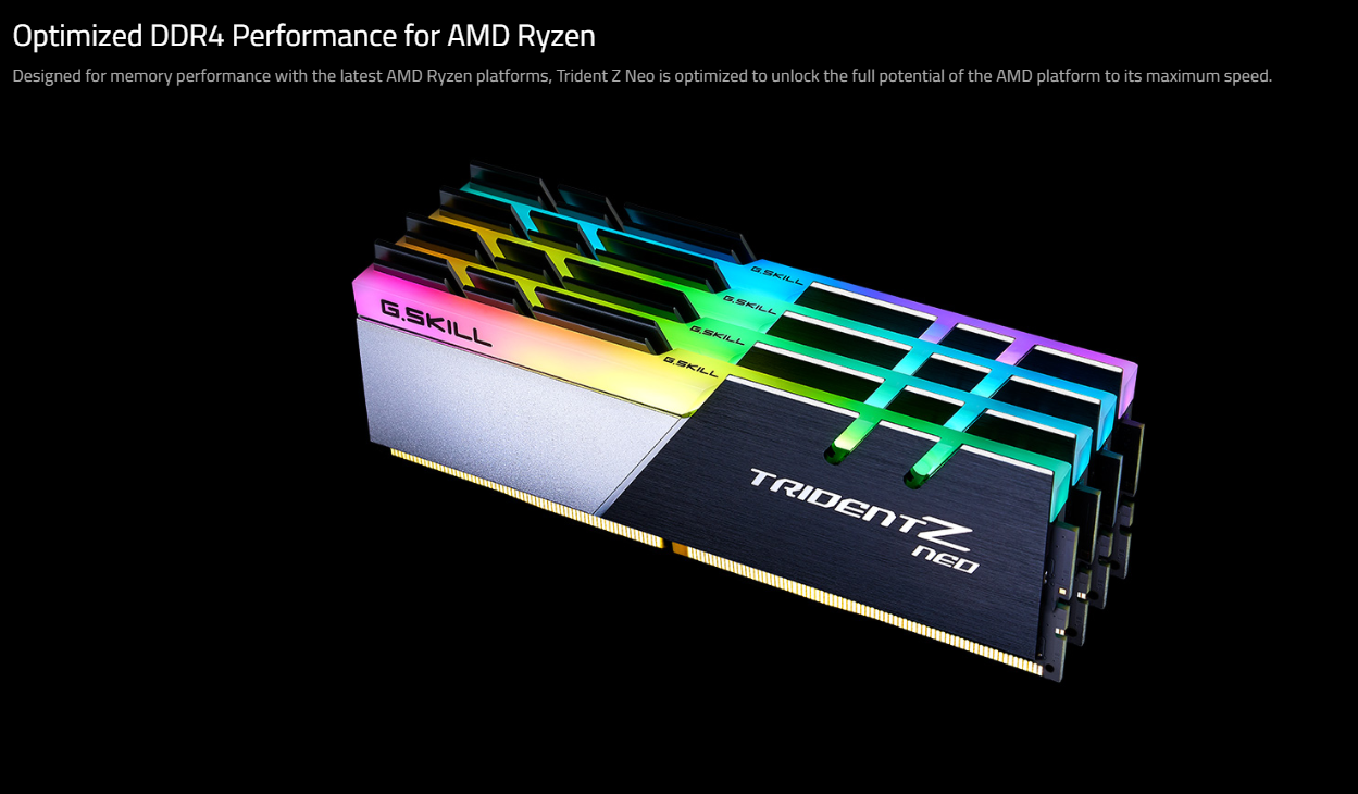 Memoria Ram DDR4 16GB (2x8) 3600MHz G.Skill Trident Z Neo DIMM
