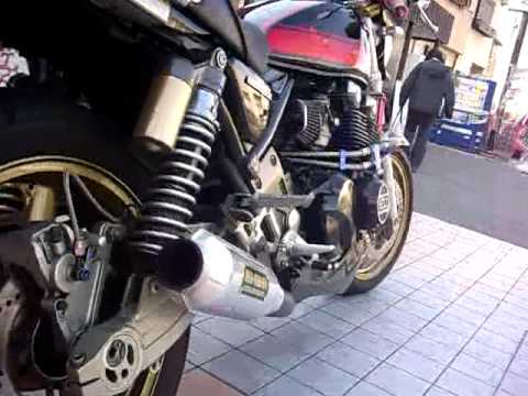 ゼファー400 ZEPHYRX MID-KNIGHT ミッドナイト モナカマフラー音を聞け