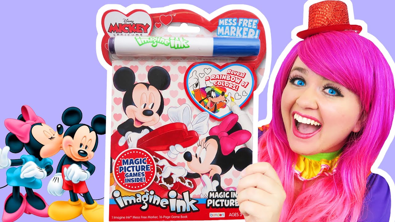 Coloring Mickey & Friends Happy New Years Disney Coloring Page