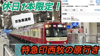 休日1本限定】休日朝1本だけある京急車運用！北総線直通特急印西牧の原