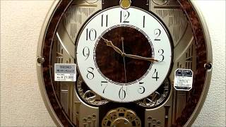 セイコー 電波からくり掛け時計 ウェーブシンフォニー RE568B SEIKO