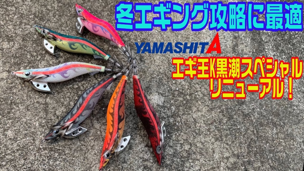 冬エギングに最適！冬イカは夜に狙え！リニューアルしたエギ王K黒潮