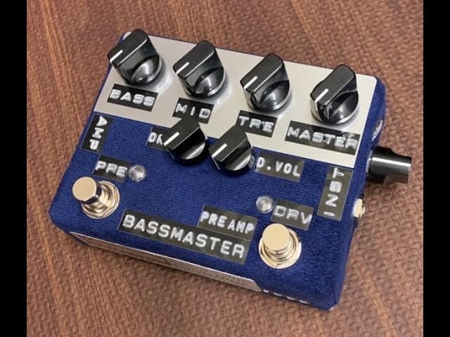 Bass Master Preamp sound test. - YouTube