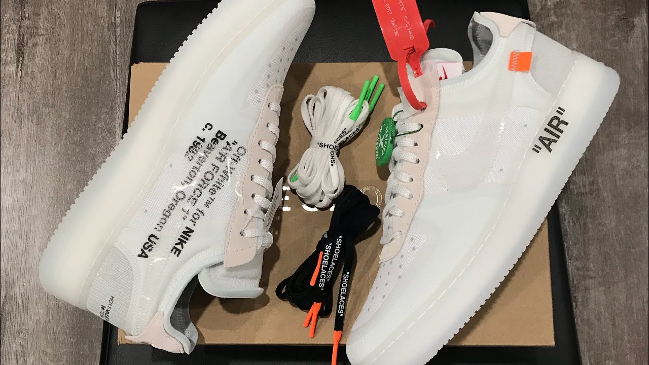 OFF WHITE X NIKE AIR FORCE 1 LOW “Ghosting” Unboxing & Review