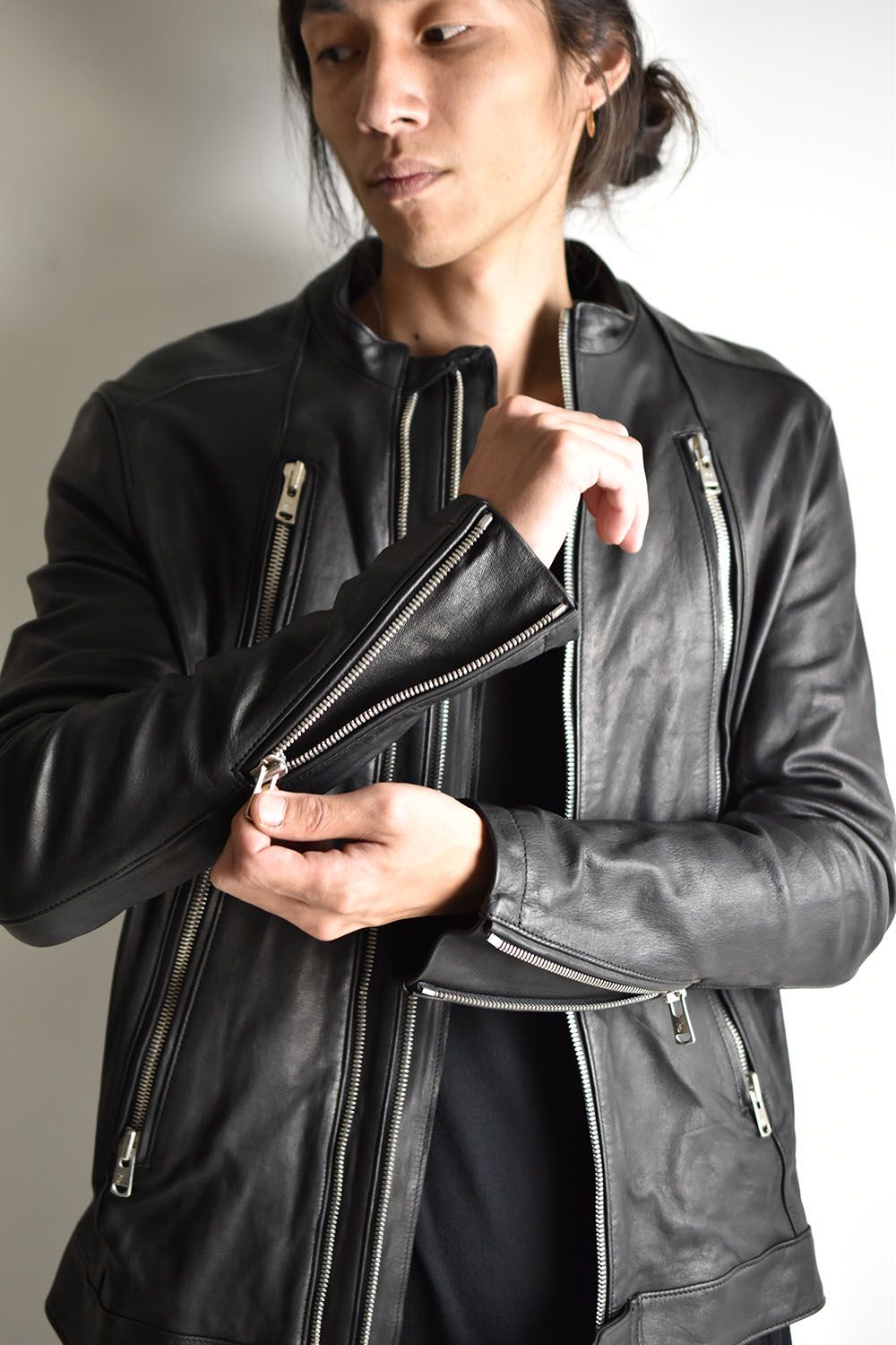RIPVANWINKLE - Deer Skin Single Rider,s Jacket