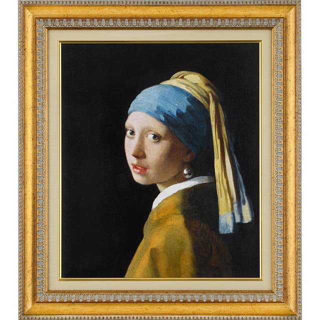 フェルメール「真珠の耳飾りの少女」原寸複製画 美術館承認｜絵画販売
