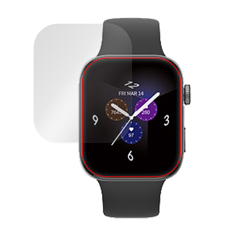 au Smart Watch 用 保護フィルム | 上級者向け曲面対応高光沢タイプ