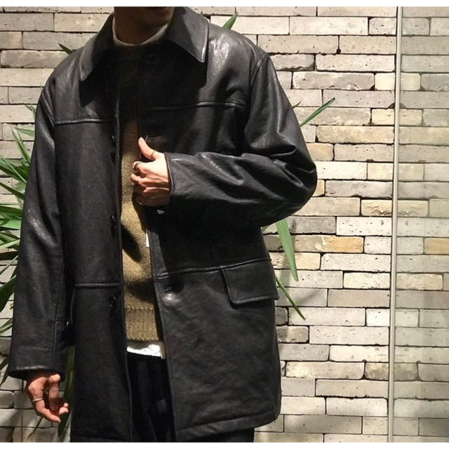 COMOLI - comoli ラムレザーコート サイズ2 試着のみ未使用品の通販 by