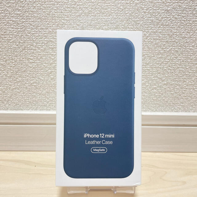 Apple - Apple 純正 iPhone 12 mini レザーケース バルティックブルー