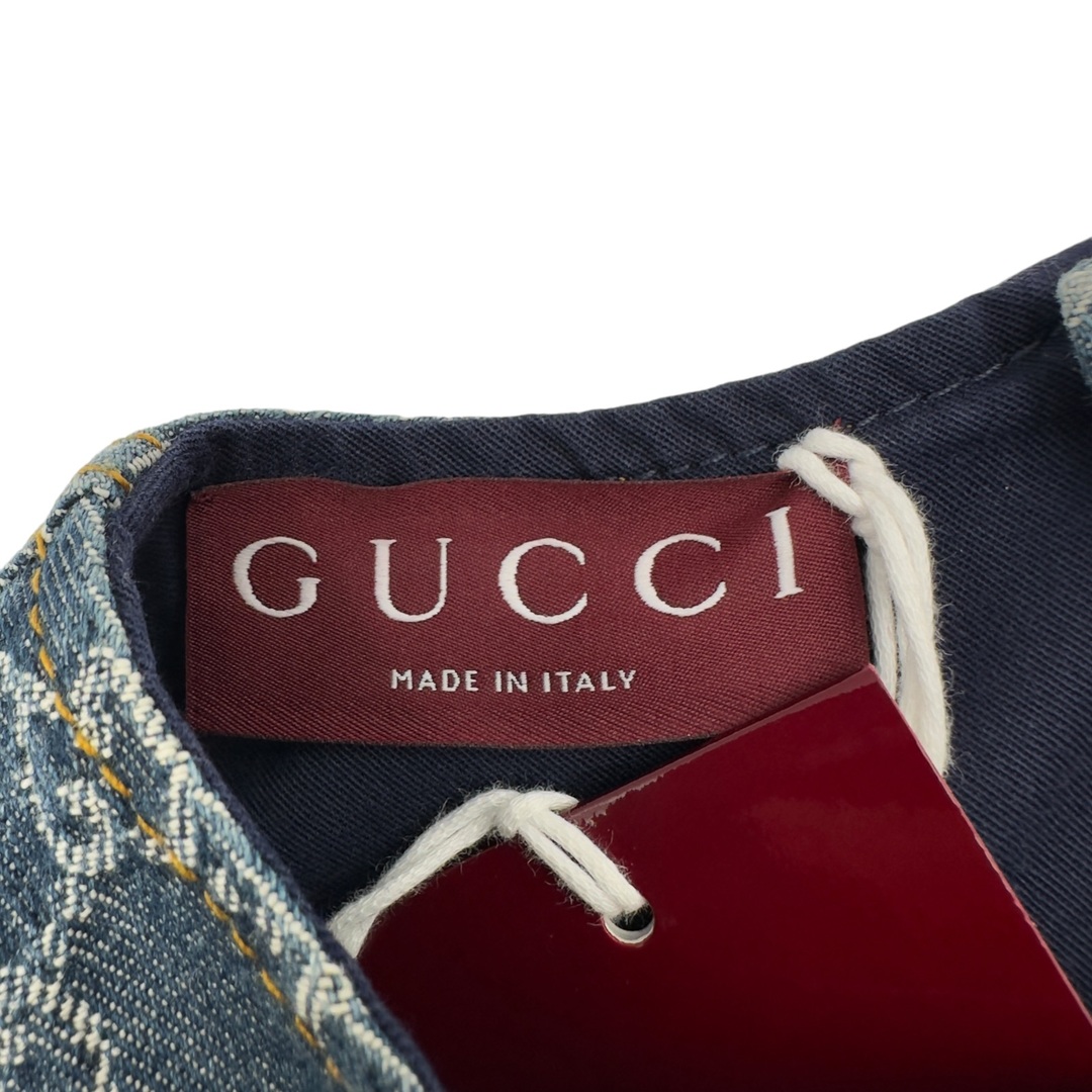 GUCCI - グッチ GUCCI GG総柄 デニム 半袖 ワンピース 818219