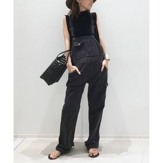 STUNNING LURE - STUNNING LUREギャザーサロペット 新品ブラック