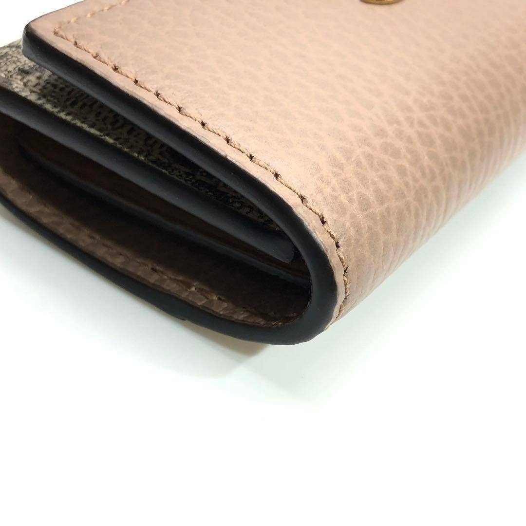 GUCCI - 未使用✨グッチ ダブルG バイカラー レザー＆GGスプリーム 6連
