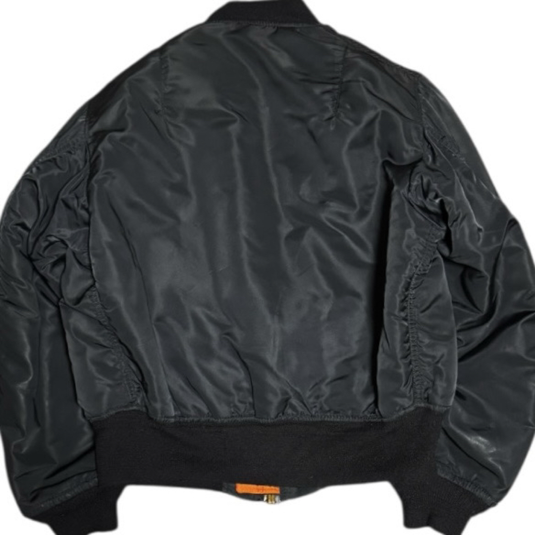 ALPHA INDUSTRIES - ALPHA 80s USA製 ビンテージ 旧タグ MA-1 ブラック