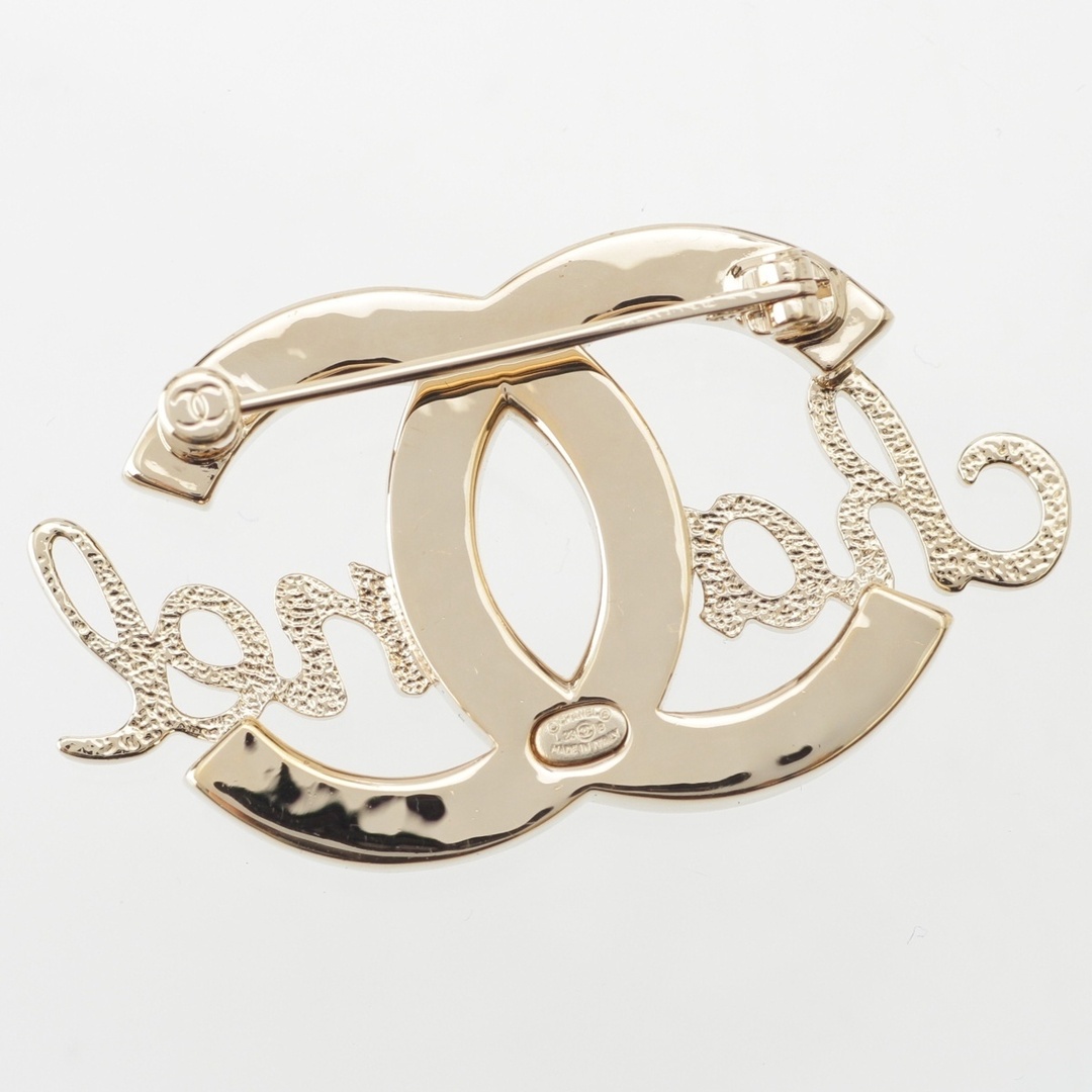 CHANEL - シャネル L23B GP ココマーク 筆記体 パール ストーン ロゴ