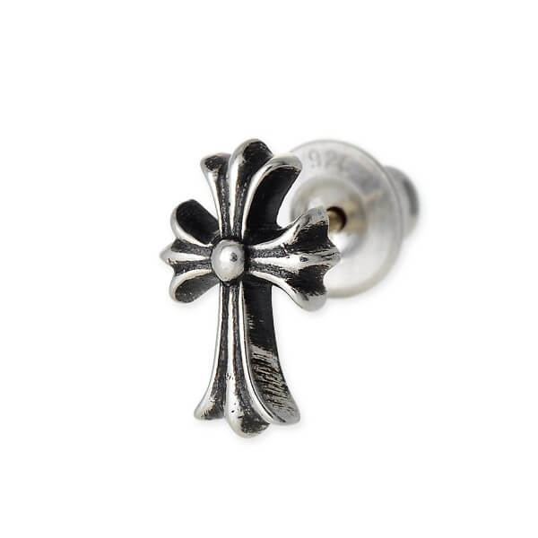 クロムハーツ(Chrome Hearts) シルバーピアス CH Cross #2 Stud