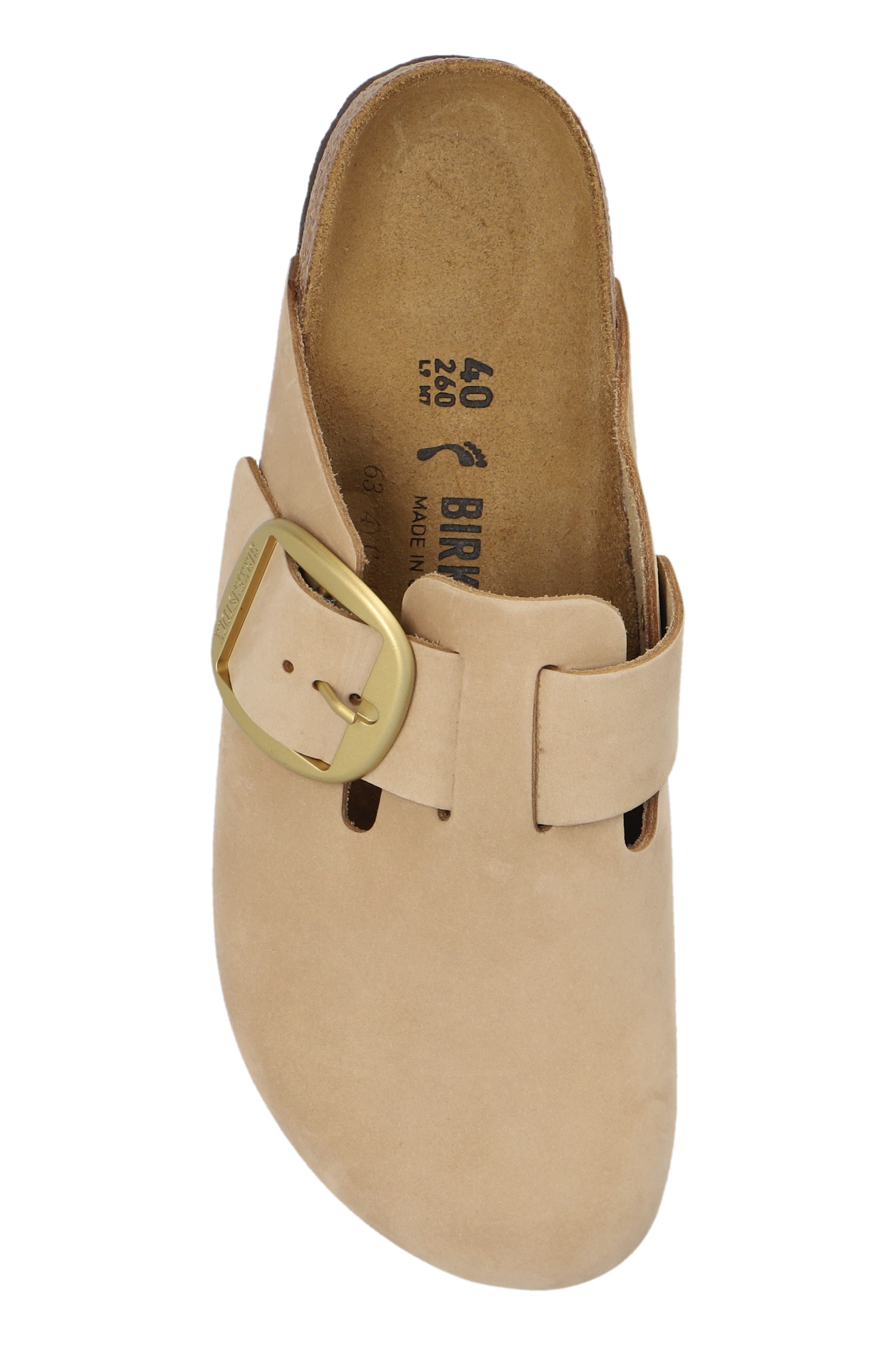 Beige Boston Big Buckle Slides Birkenstock - Vitkac Japan