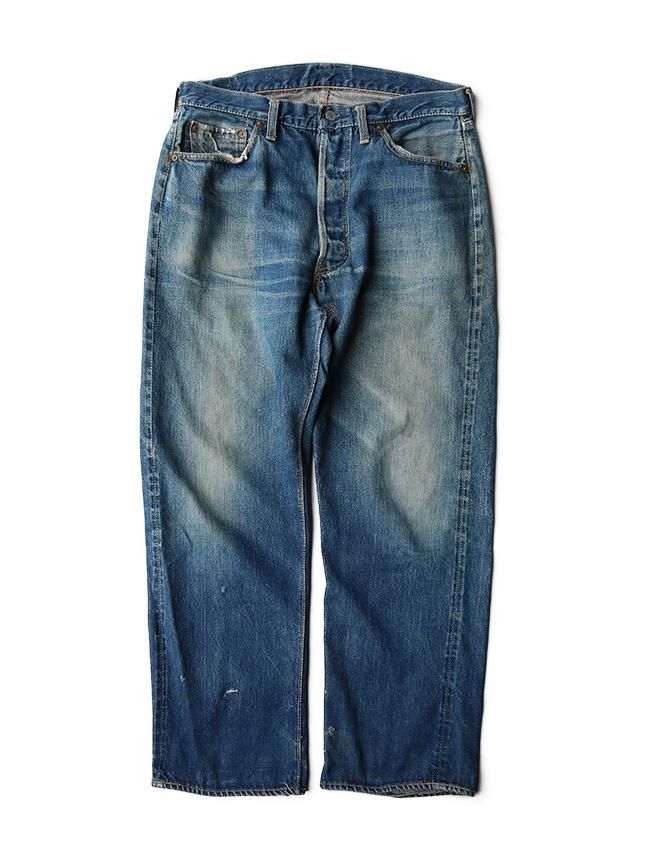 50s LEVIS 501XX WITH LEATHER PACH GOOD COLOR SIZE W33 - MATIN