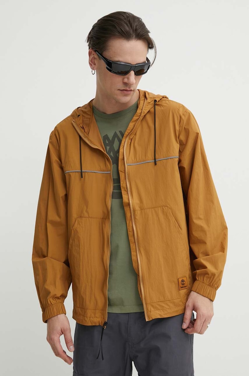 Куртка Timberland мужская цвет коричневый зимняя TB0A6267P571