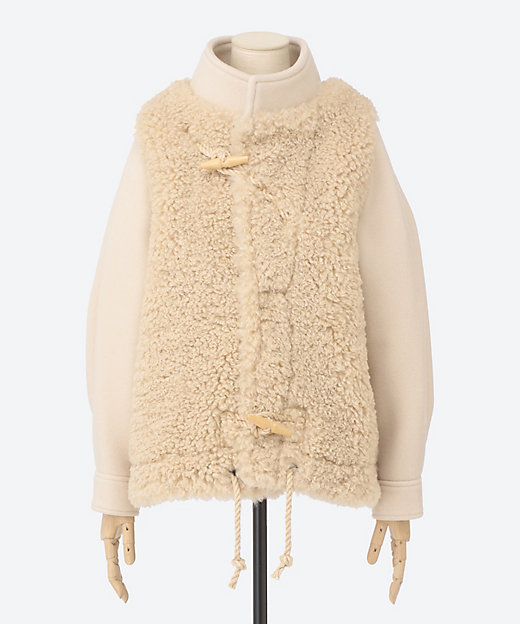DOUBLE FACE FAUX SHEARLING DUFFEL