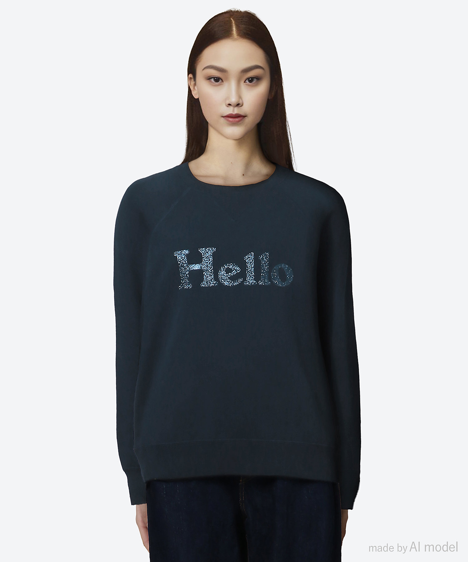 カットソー HELLO SWEAT L／S URAKE DYED
