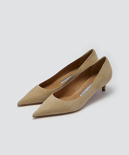 CUORE パンプス3．5cm BEIGE 0630CAMOSCIO
