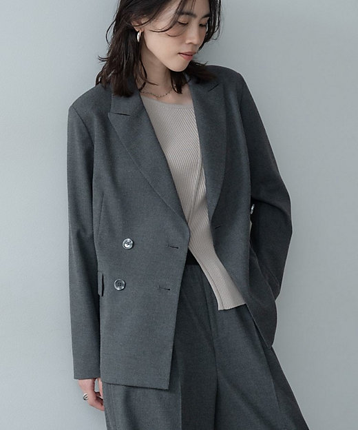 Comfy SET UP｜ダブルブレストジャケット【再入荷