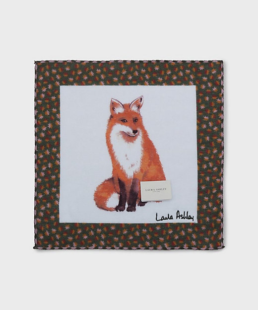 フォックス柄ハンカチ（2002552781） | LAURA ASHLEY/ローラ