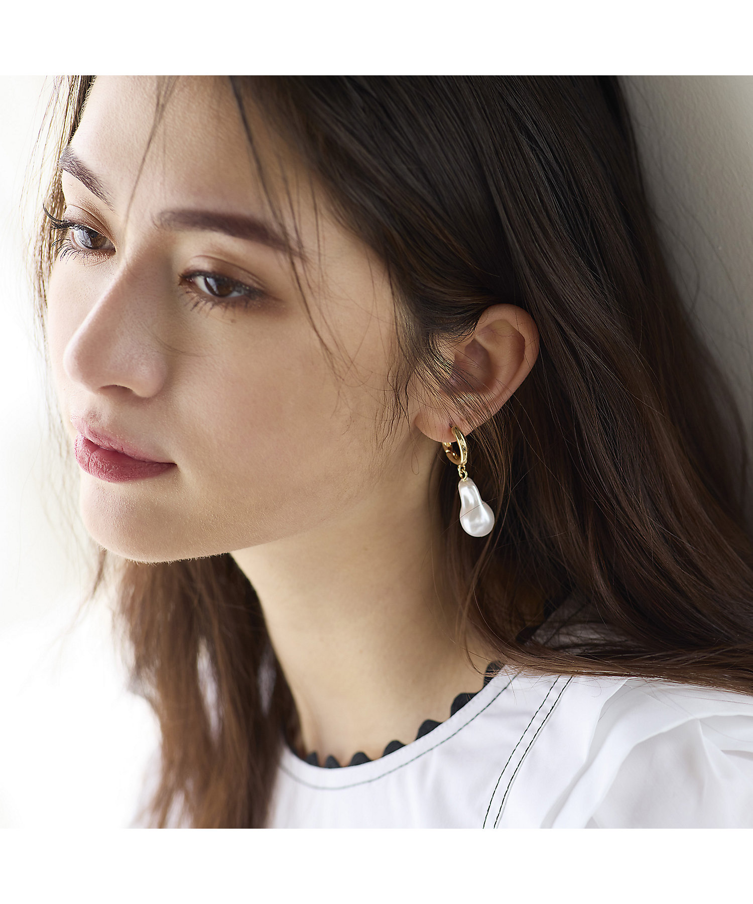 バロックパール風ピアス（83141407） | Rose Tiara (Women