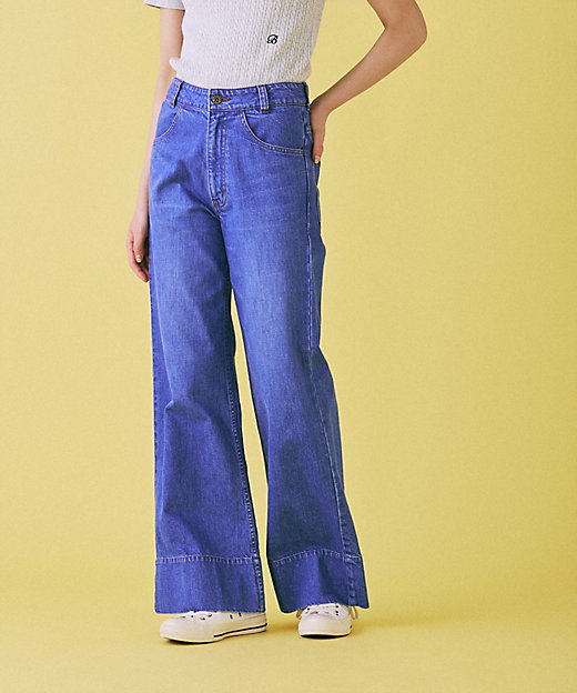 BAGGY FLARE PANTS DENIM MB261ー3012