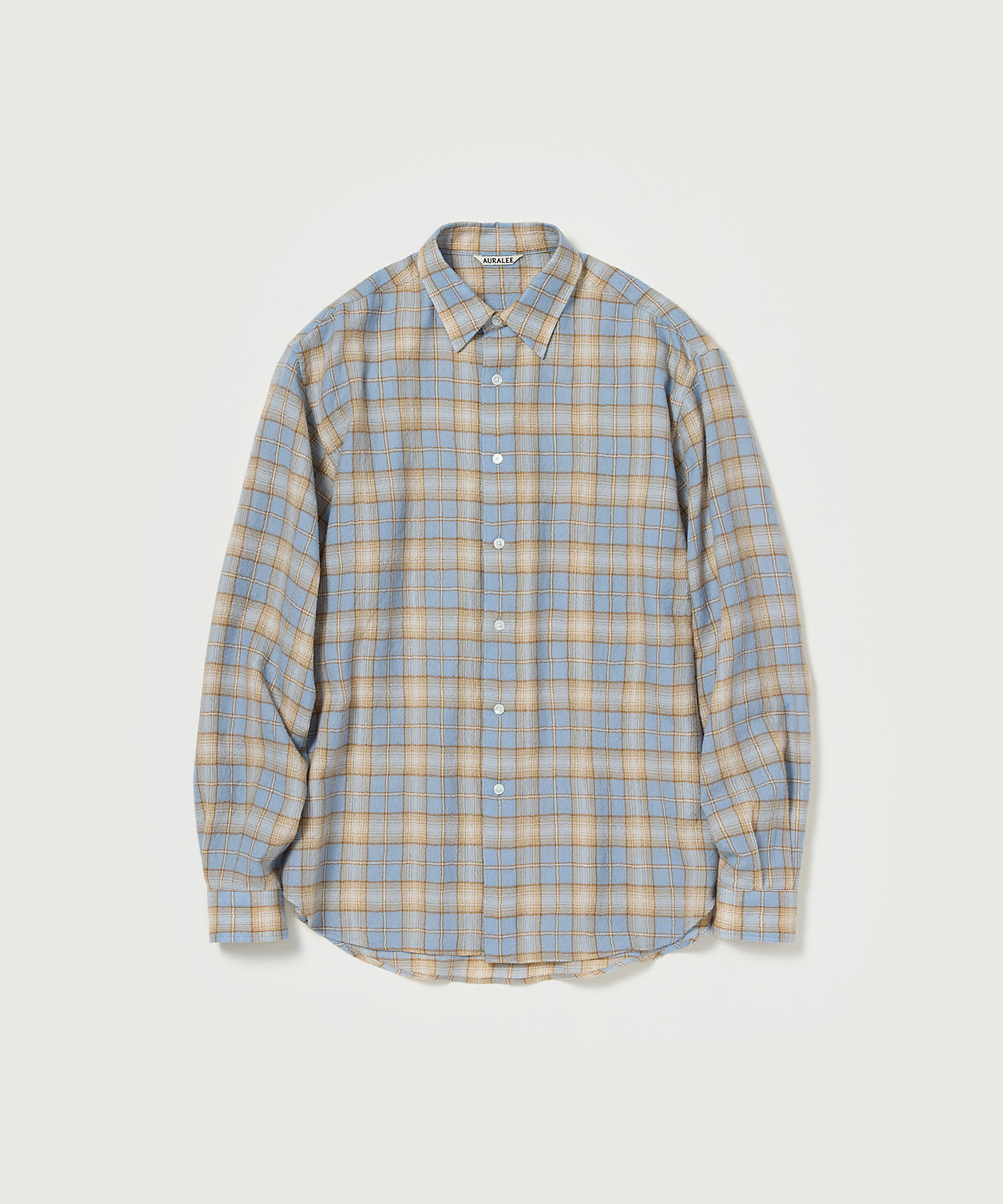 シャツ AIRY WOOL CHECK SHIRT A25AS01WN