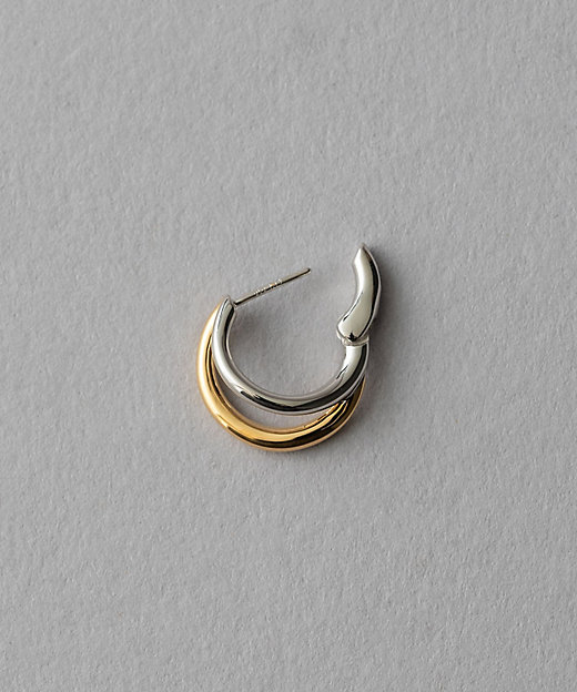 ダブルライン バイカラー ハグピアス | ete bijoux (Women)/エテ