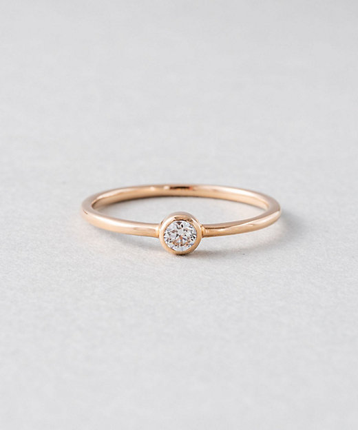 K18 ダイヤモンド 0．1ct リング「ブライト」 | ete bijoux