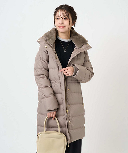 小さいサイズ】ベーシックタフタ ロングダウンコート／撥水加工 | MK