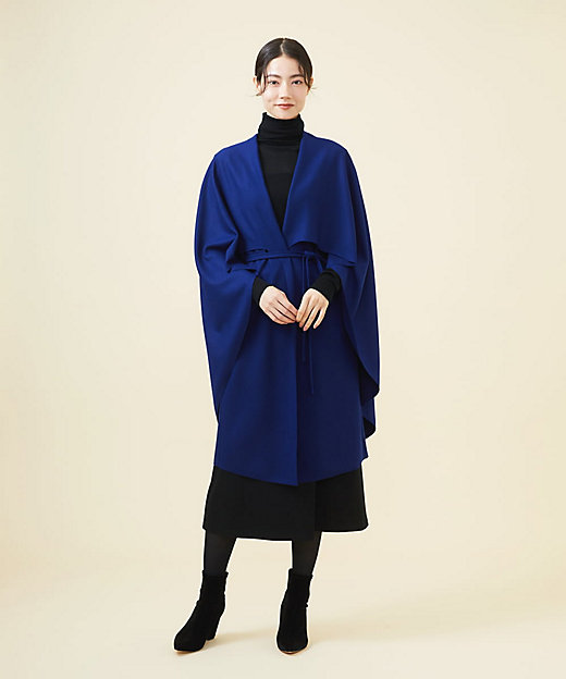 WINTER BLUE】ケープ付きジレ | Sybilla (Women)/シビラ