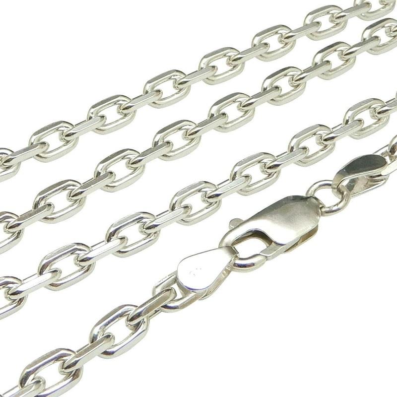 ネックレス メンズ シルバー925 あずきチェーン 6mm 60cm 極太