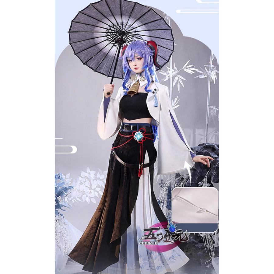 三分妄想 原神 コスプレ 甘雨 かんう 麒躍 同人衣装 ※ウィッグ 靴 追加
