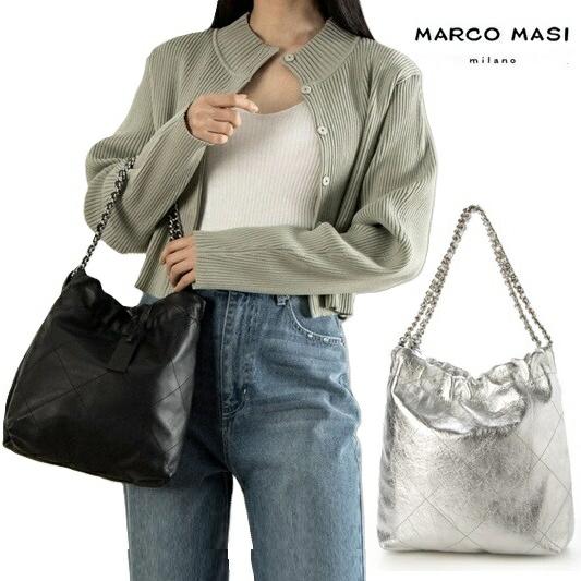 MARCO MASI（マルコマージ） トートバッグ レザー ステッチ チェーン