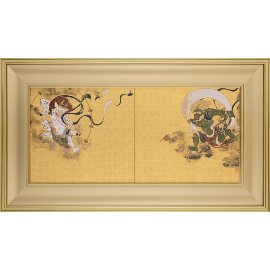俵屋宗達 風神雷神図 額・掛軸 複製画 巧藝画 大塚巧藝社 受注制作