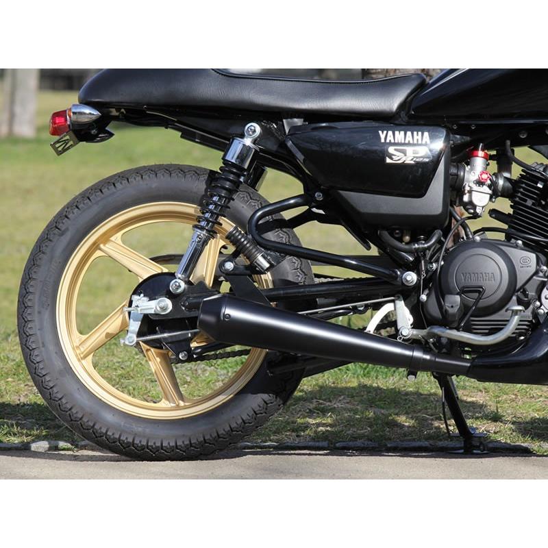 YB125SP専用リバースコーンフルエキゾースト（ブラック）日本製