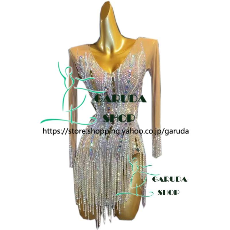 Garuda SHOP レディース社交ダンス衣装 競技ドレス ラテンドレス 高級