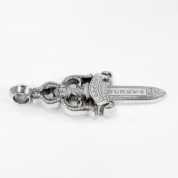 CHROME HEARTS（クロムハーツ） ラージ ダガー ペンダント パヴェ