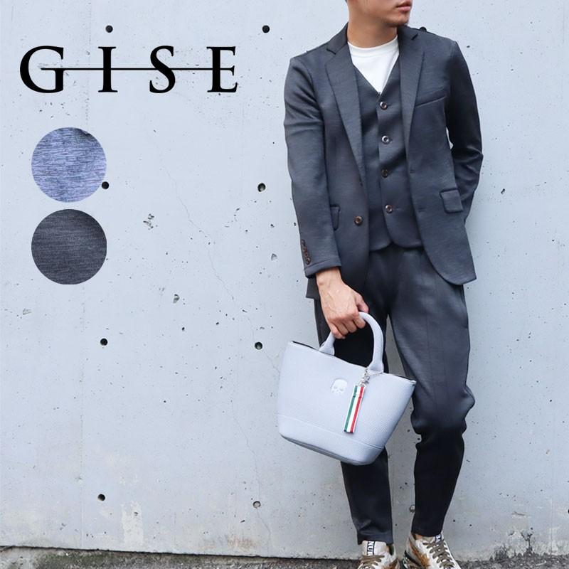 GISE ジセ 3ピース ジャージ セットアップ スーツ ジャケット ジレ
