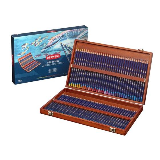 ダーウェント（DERWENT） 水彩色鉛筆 インクテンス 72色ウッドボックス