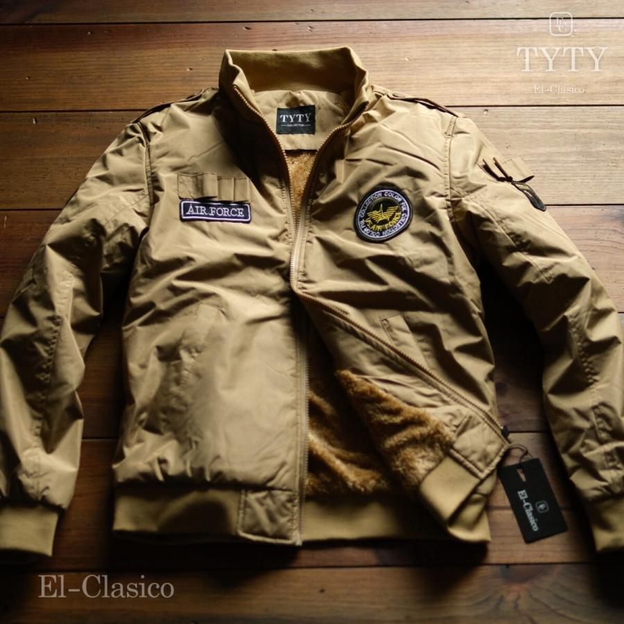 新品*米国□USエアフォース*ボア付き フライトジャケット MA-1 カーキ